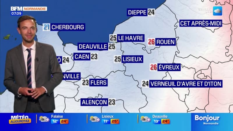 Météo Normandie: des averses orageuses toute la journée, 23°C à Flers et 25°C au Havre