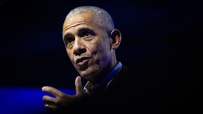 Barack Obama lors d'un discours au Forum de la Fondation Obama, le 5 décembre 2024, à Chigaco.