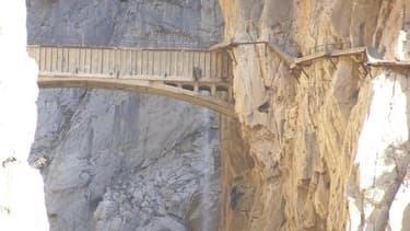 Le Chemin du Roi, en Espagne, avant rénovation.