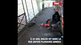 Malek, 42 ans, accro au crack depuis 10 ans, se confie au micro de RMC