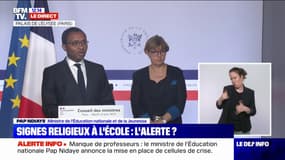 Signes religieux à l'école: "Nous sommes très bien équipés pour répondre à ce phénomène, encore faut-il bien le mesurer", affirme Pap Ndiaye, ministre de l'Éducation