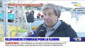 Villefranche-sur-Mer: un dispositif technique pour permettre à la flamme olympique de sortir de l'eau