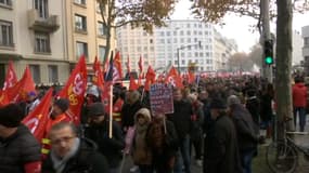 Entre 20.000 et 35.000 personnes ont défilé jeudi dernier contre la réforme des retraites à Lyon.