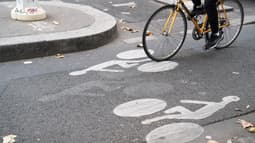 Illustration d'une piste cyclable à Paris, le 30 septembre 2022. 