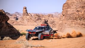 Illustration - Carlos Sainz sur le Dakar 2024 en Arabie saoudite, 4 janvier 2024