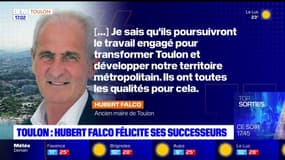 Toulon: Hubert Falco félicite ses successeurs