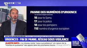 Dr François Braun (président de Samu-Urgences de France): "Nous attendons la reprise des appels pour être totalement rassurés"
