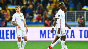 Les Bleus face à l'Ukraine, à Kiev le 4 septembre 2021
