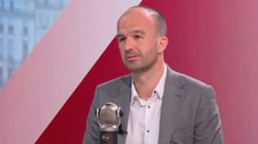 Le coordinateur de La France insoumise, Manuel Bompard le 22 janvier 2025 sur BFMTV-RMC
