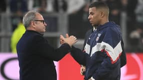 Luis Campos et Kylian Mbappé, le 2 novembre 2022.