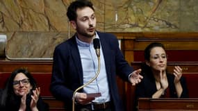 Damien Maudet à l'Assemblée nationale en février dernier