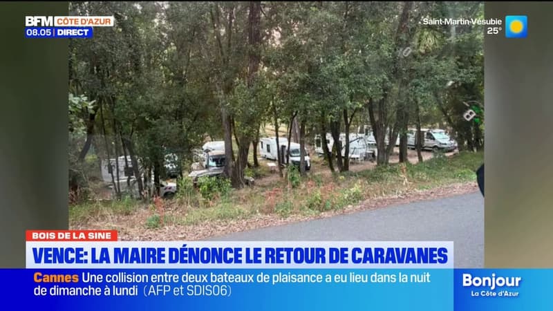 Vence : après avoir été évacuées en août, les caravanes sont de retour dans le bois de la Sine
