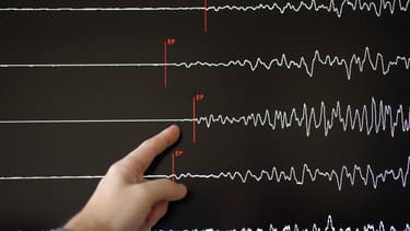 Un sismographe (illustration).