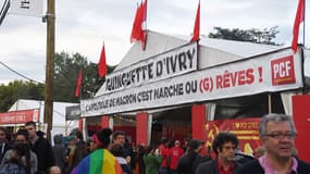 Un stand de la Fête de l'Huma.