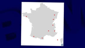 Les séismes de magnitude supérieure à 5 recensés en France depuis 1980.
