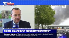Incendie dans une usine à Rouen: le préfet confirme "qu'il n'y avait pas de produits radioactifs"