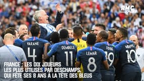 France : Les dix joueurs les plus utilisés par Deschamps, qui fête ses 8 ans à la tête des Bleus