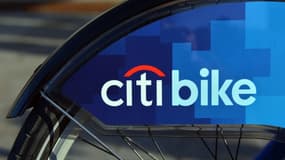Le vélo reprend tous les codes couleur de Citibank, son principal sponsor.