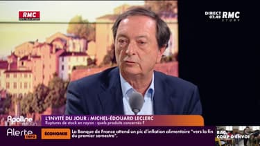  Michel-Édouard Leclerc confirme une "tension" au niveau des carburants: "Il y a un petit peu de tension de carburants sur la région de Marseille. Si ça continue à se bloquer, il y aura des tensions en fin de semaine"