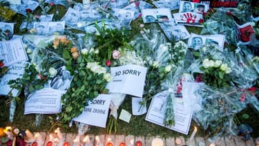 Des messages, photos et bougies sont déposés par des marocains en hommage aux deux touristes assassinées par des terroristes, le 22 décembre 2018