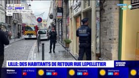 Lille: des habitants de retour rue Lepelletier