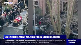 En plein cœur de Rome, les images d'un enterrement nazi