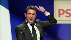 Manuel Valls, lors d'un meeting du Parti socialiste, le 27 novembre 2013.