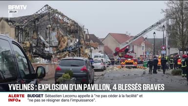 Yvelines: retour sur cette explosion d'un pavillon ce mardi qui a fait quatre blessés graves
