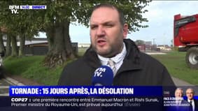 Benoît-Vincent Caille, maire de Bihucourt: L'amiante, "c'est le danger potentiel qui est sur chaque habitation" touchée par la tornade