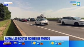 Auvergne-Rhône-Alpes: des routes noires de monde lors du chassé-croisé ce week-end
