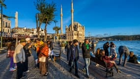 Quartier d'Ortaköy, à Istanbul en Turquie, octobre 2024