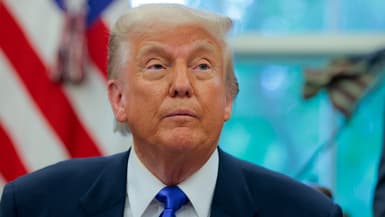 Le président américain Donald Trump le 6 mai 2025 à la Maison Blanche 