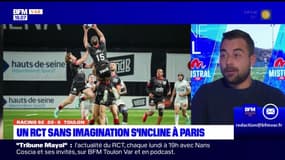 Tribune Mayol du lundi 11 mars - Un RCT sans imagination s'incline à Paris