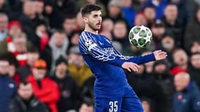 Lucas Beraldo avec le PSG contre Liverpool, le 11 mars 2025