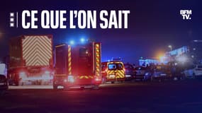 Des camions de pompiers sur le port de Calais, le mercredi 24 novembre 2021.