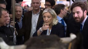Marine Le Pen au Salon de l'agricuture mardi.