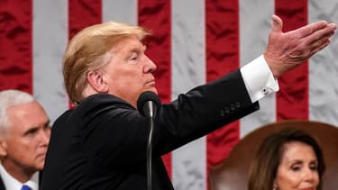 Donald Trump au Congrès américain mardi.