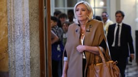 La leader du Rassemblement national, Marine Le Pen, à l'Assemblée nationale le 20 mai 2025 