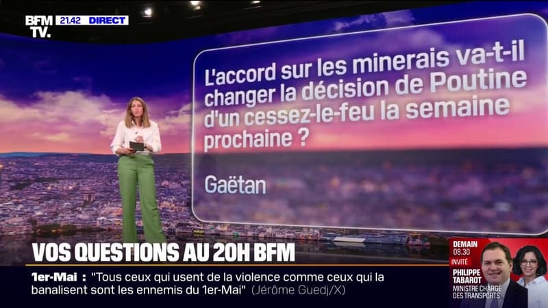 L'accord sur les minerais ukrainiens va-t-il changer la décision de Vladimir...