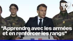 Emmanuel Macron souhaite "une jeunesse volontaire" pour "renforcer les rangs" de l'armée