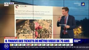 Paris Story: il découvre des tickets de métro vieux de 70 ans