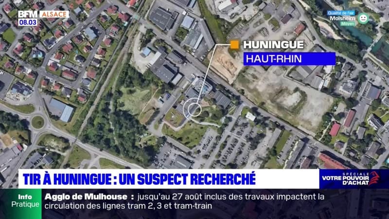 Haut-Rhin: un homme blessé par balle à Huningue, le suspect en fuite