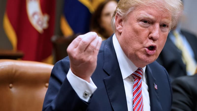 Donald Trump lors d'une réunion sur la sécurité dans les écoles, le 22 février 2018.