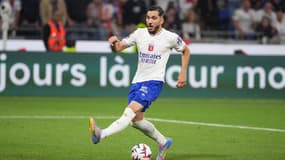 Rayan Cherki lors du match OL-Angers (2-0, L1), le 17 mai 2025