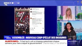 Députés de gauche vêtus aux couleurs de la Palestine, drapeau palestinien brandi à l'Assemblée: Meyer Habib (apparenté LR) dénonce "une extrême gauche antisémite"