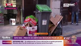 INFO RMC : prévis de grève des éboueurs pour les JO