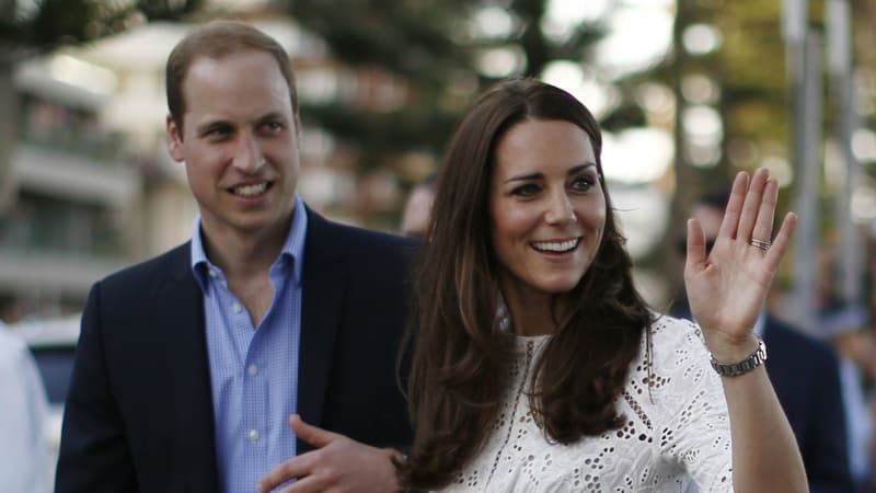 Kate et William en Australie lors de leur visite en Australie en avril 2014.