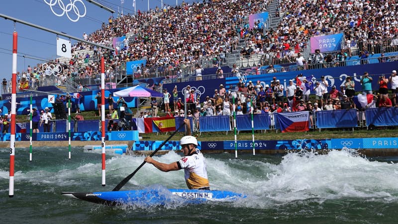 Nicolas Gestin aux Jeux olympiques 2024, le 29 juillet 2024 à Vaires-sur-Marne