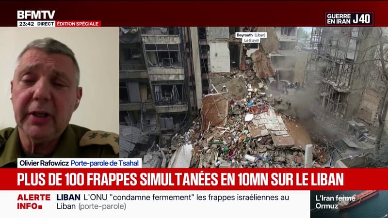 “Je crois qu’il y a beaucoup de gens au Liban qui sont très contents qu’Israël fasse le sale boulot de débarrasser le Liban du Hezbollah”, estime Olivier Rafowicz, porte-parole du Tsahal
