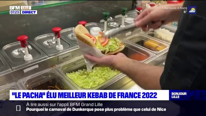 Saint-André-lez-Lille: Le Pacha élu meilleur kebab de France 2022